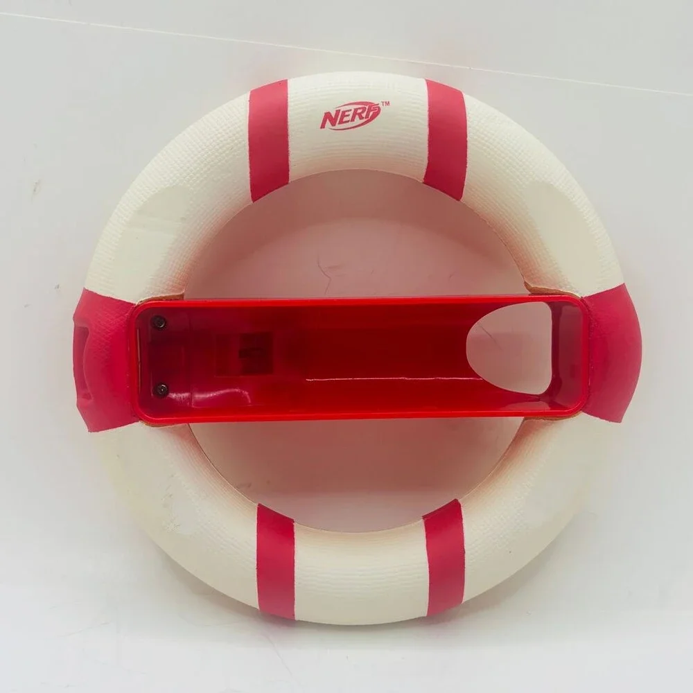 OEM White Red Nerf Wii Wheel Steering Accessory for Nintendo Wii Controller